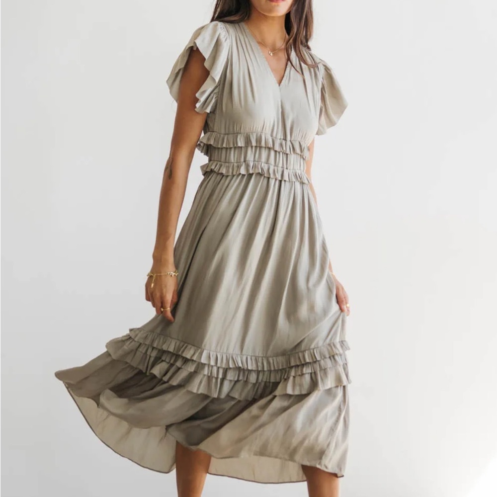 New with tags! Bohme Willa Dress in sage, size XS